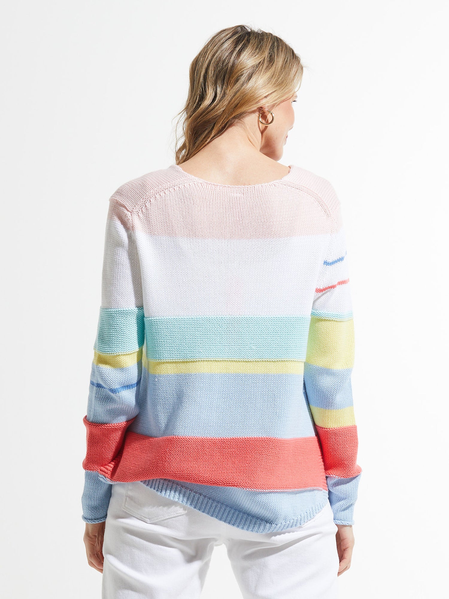 Zaket & Plover Chunky Cotton V-Neck Sweater