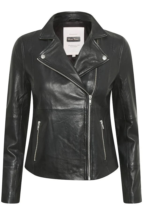 Part Two Frances Leather Jacket (Black)