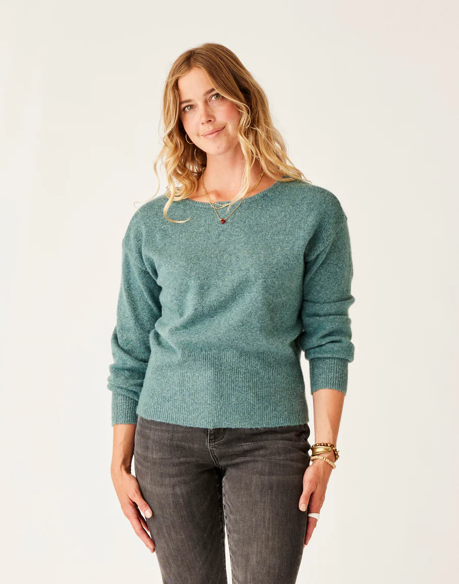 Carve Designs Ruth Reversible Fuzzy Sweater