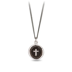 Pyrrha "Cross" Talisman 18" Fine Curb Chain (1.5mm)