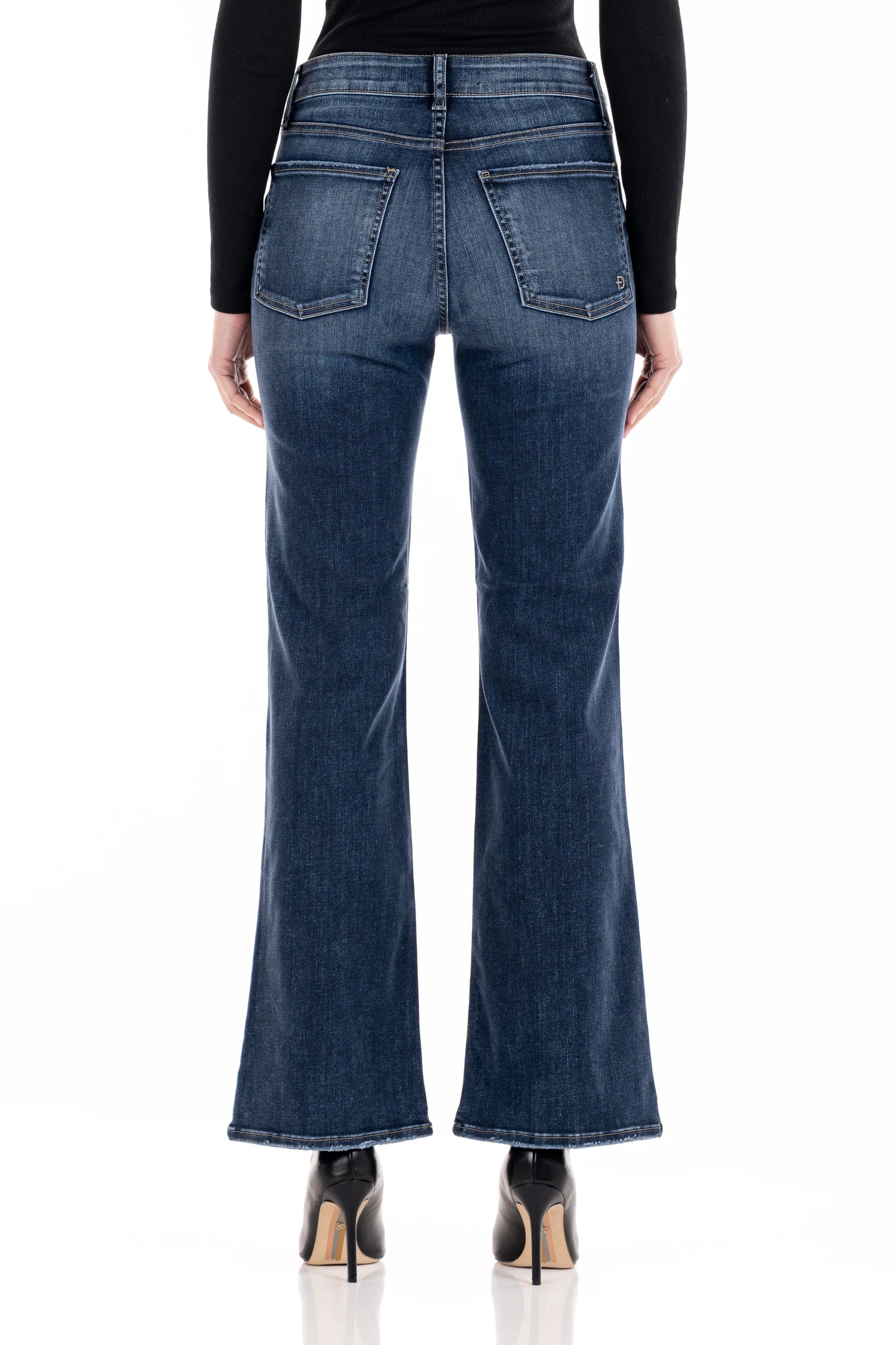 Fidelity Katie Wide Leg Premium Denim (St. Tropez)