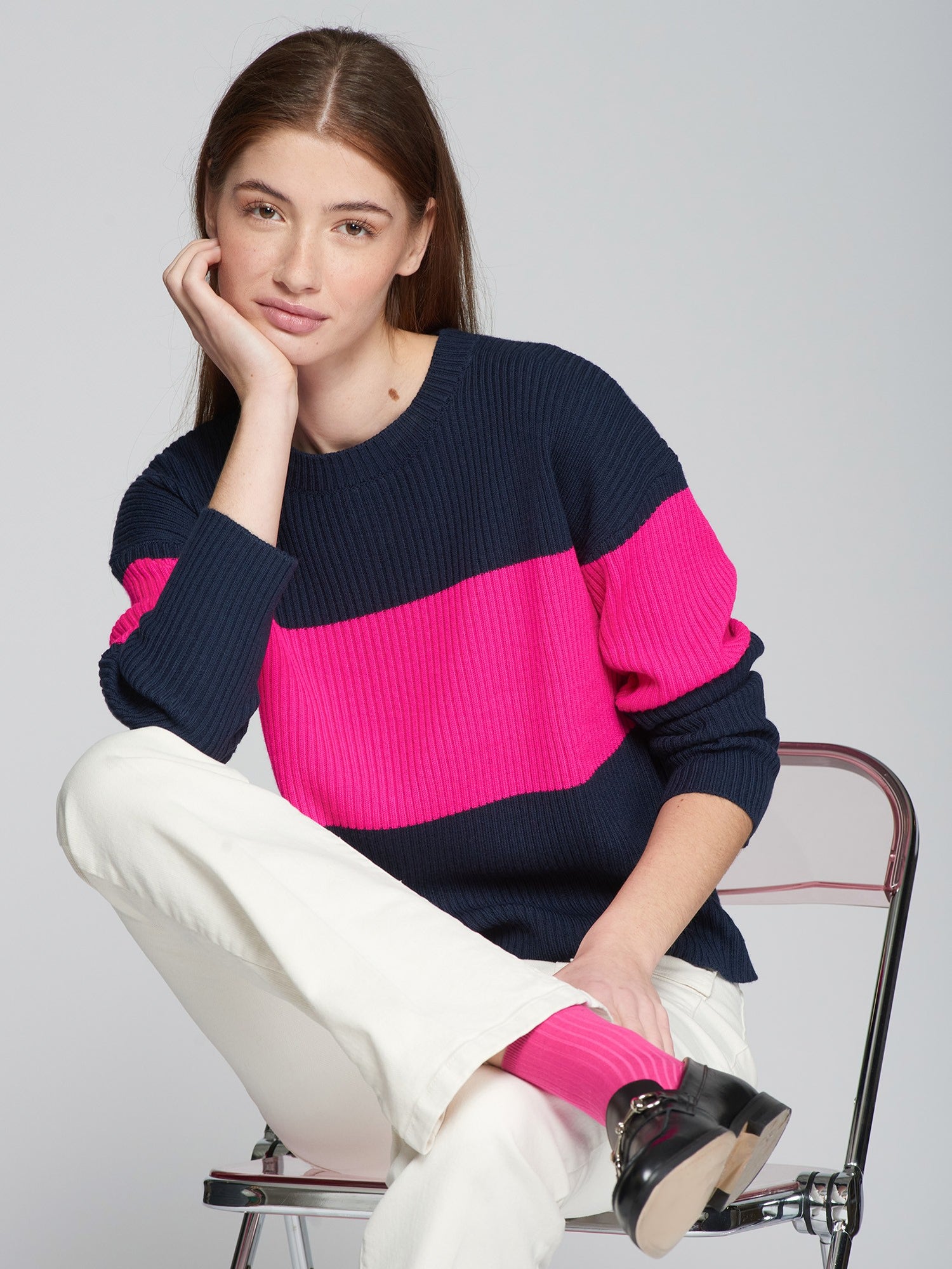 Vilagallo Colour Block Sweater