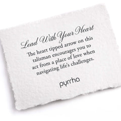 Pyrrha "Lead With Your Heart" Talisman 18" Fine Curb Chain(1.5mm) (Copy)