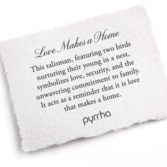 Pyrrha "Love Makes A Home" Talisman 18" Fine Curb Chain (1.5mm)