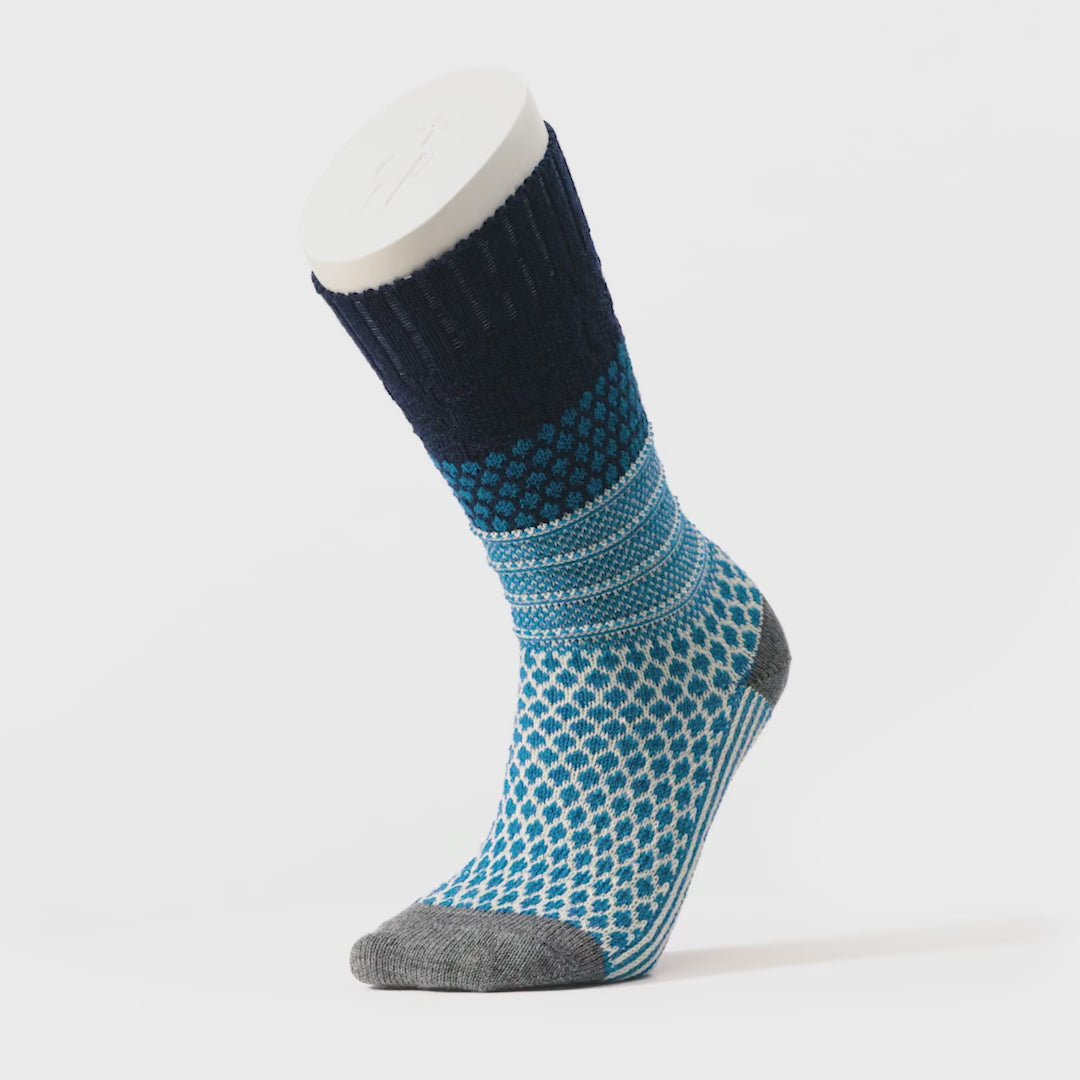 Smartwool Unisex Popcorn Cable Crew Sock