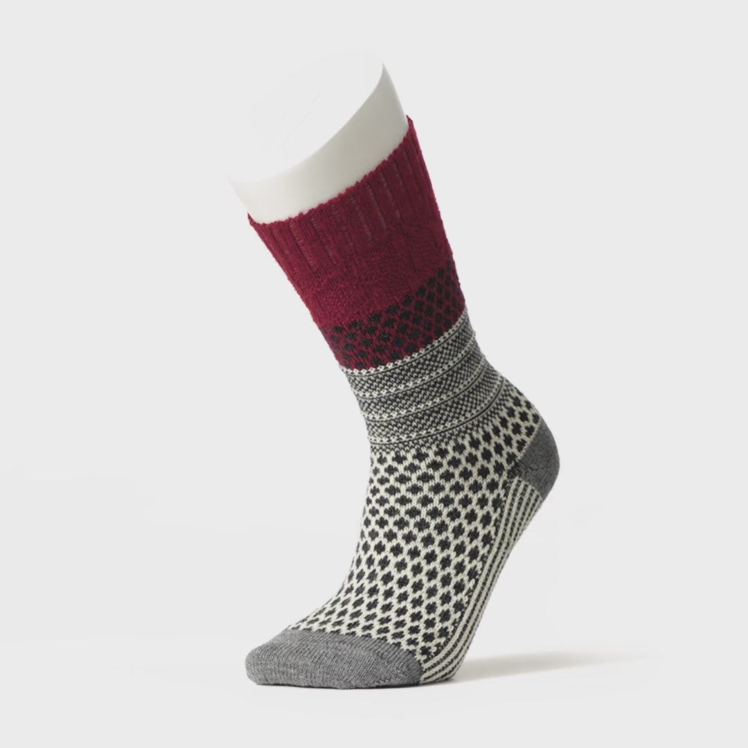 Smartwool Unisex Popcorn Cable Crew Sock