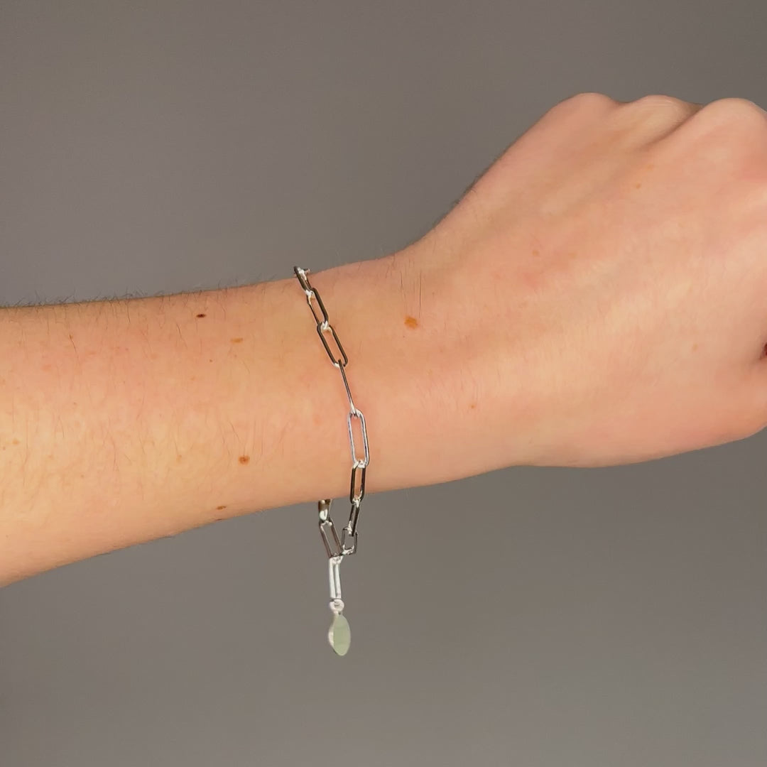 Leah Yard Paperclip Bracelet Sterling Silver