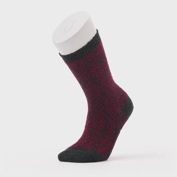 Smartwool Womens Everyday Traditional Snowflake Crew Sock