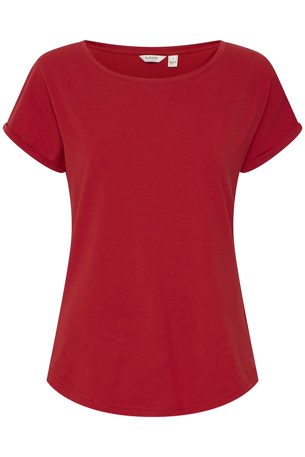 B.Young Pamila Cap Sleeve T-Shirt (Scarlet)